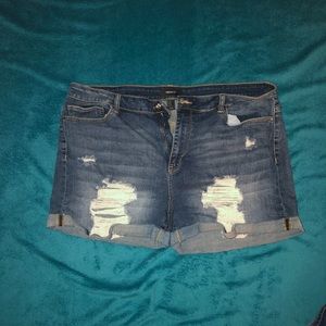 Jean Shorts- Plus Size